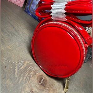 Marc Jacobs Red Patent Round Mini Crossbody